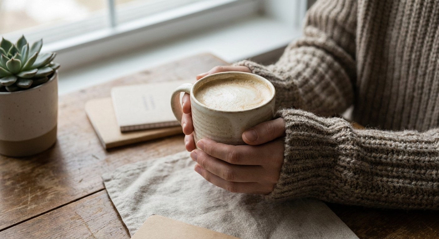 cappuccino v ruce